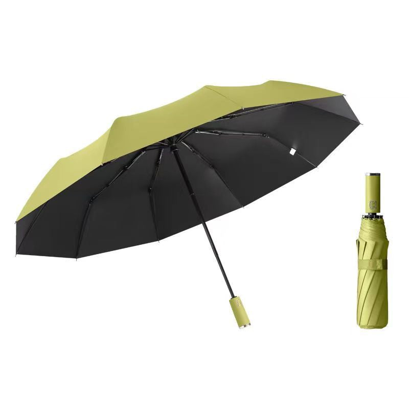 The fully automatic umbrella is suitable for both sunny and rainy days