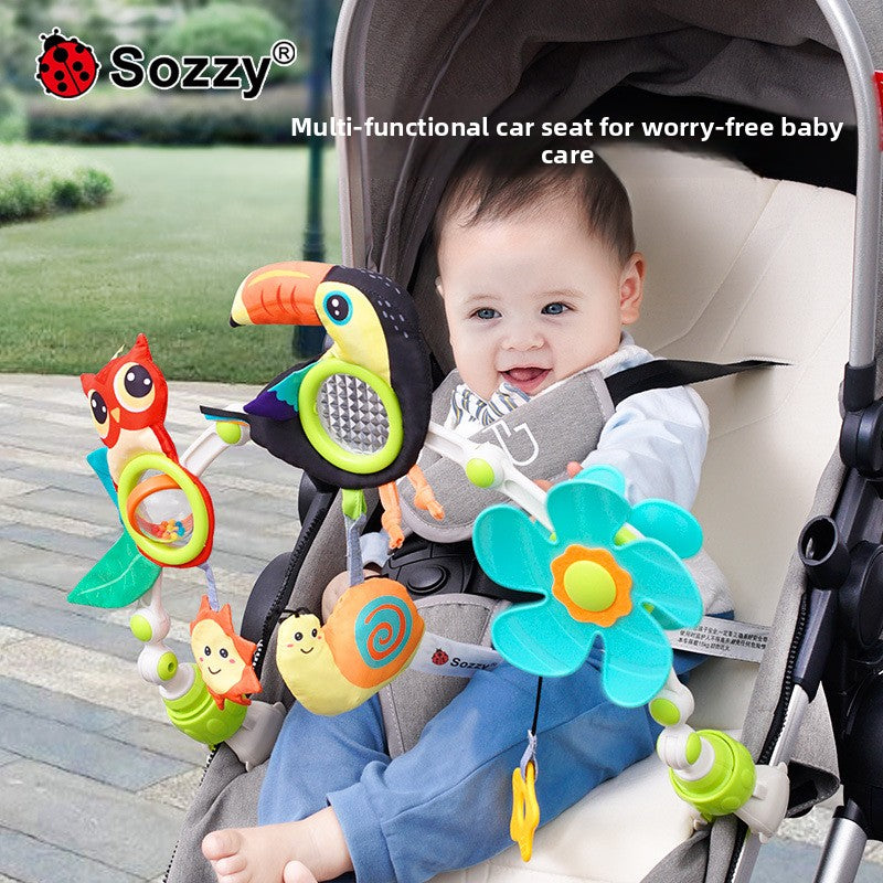 Sozzy Baby Stroller Toy and Crib Accessory for Sensory Development and Infant Engagement