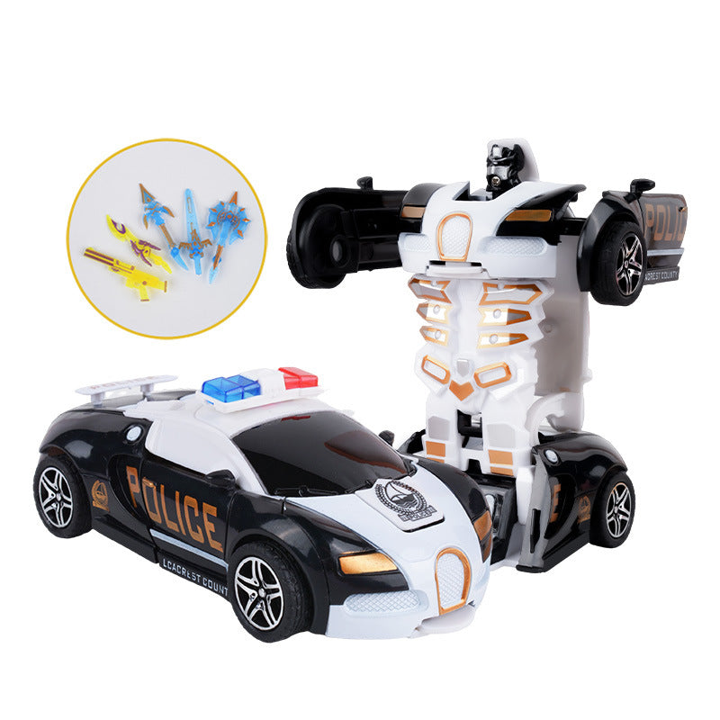 Children's deformation collision deformation car toy