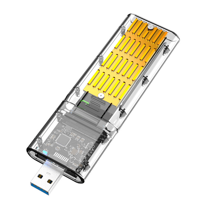 Creative Transparent Solid State Mobile Hard Disk Box with USB Interface