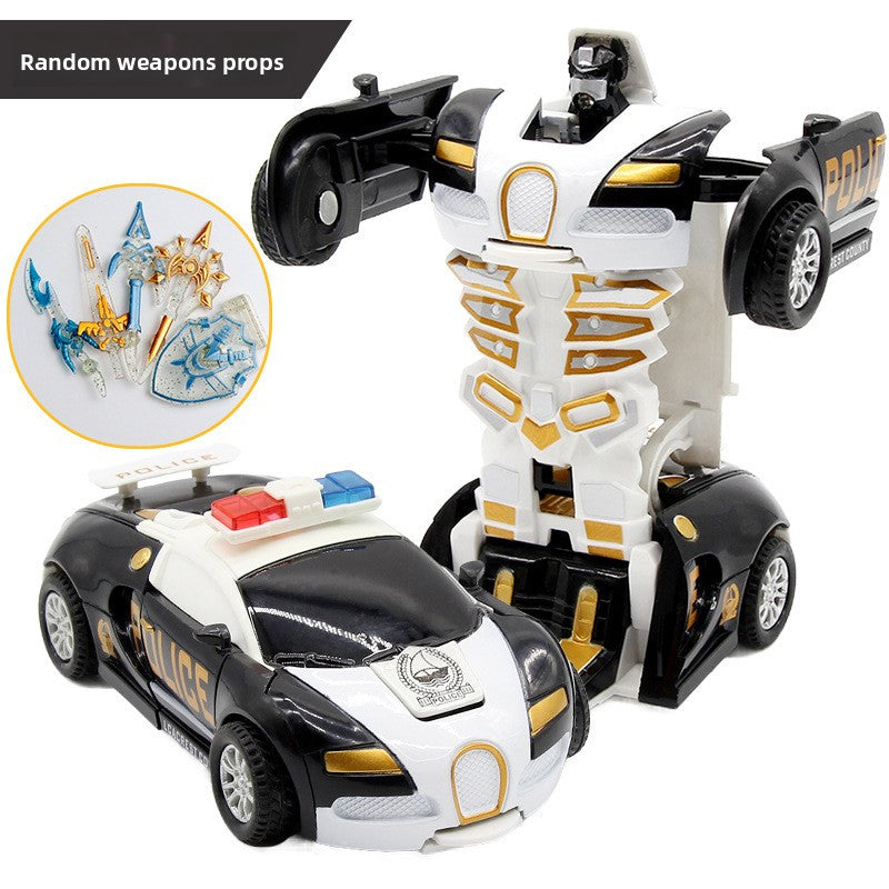 Children's transformable toy car model