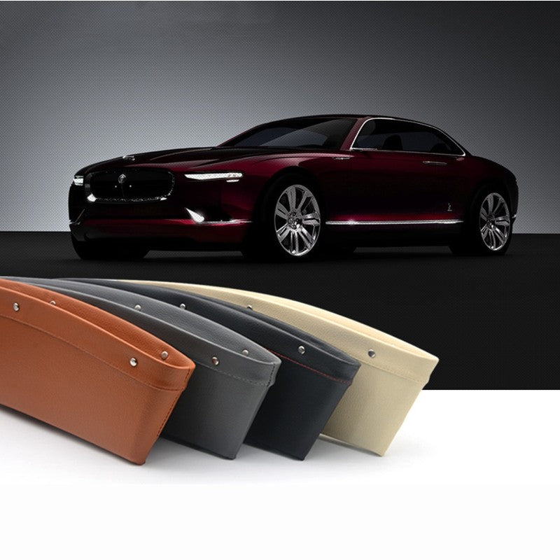 Premium PU Leather Car Seat Gap Organizer