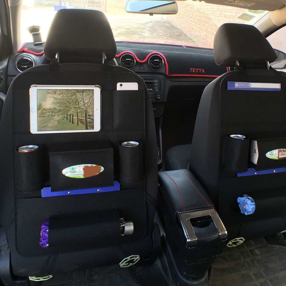 Premium Wool Felt Car Backseat Organizer