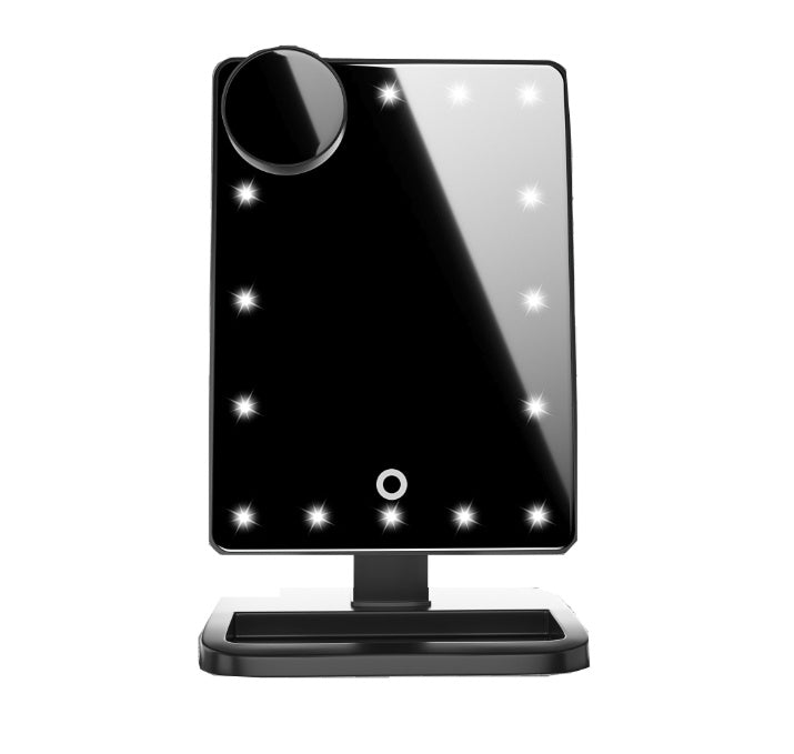 Premium LED Makeup Mirror with Bluetooth Speaker & 10X Magnification
