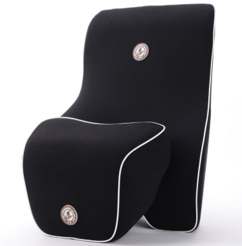Premium Memory Foam Car Lumbar Support & Headrest Set