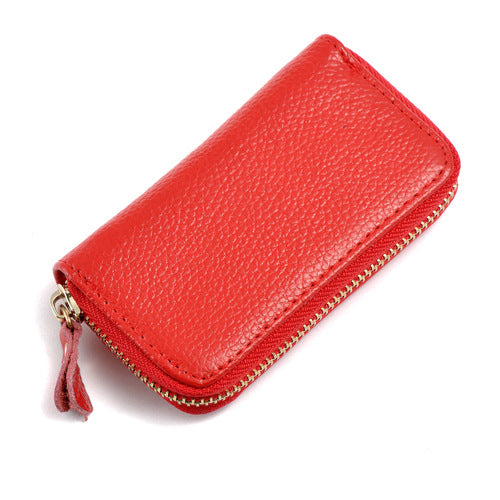 Premium Leather Car Key Holder & Card Case