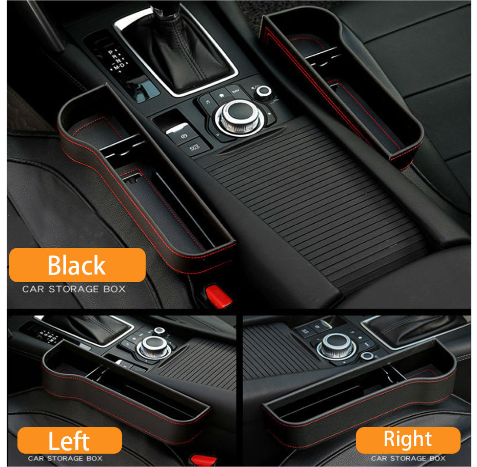 Premium Leather Car Storage Organizer