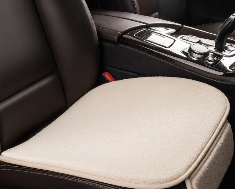 Car Seat Cushion Fleece Plush Winter Seat Cushion Without Backrest Single Piece