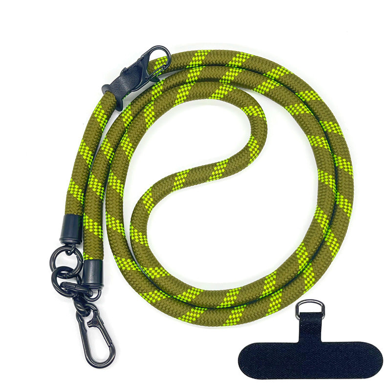 10MM Climbing Rope Mobile Phone Lanyard Gasket Adjustable Crossbody Mobile Phone Strap Camera Strap Rope Anti-lost Neck Rope