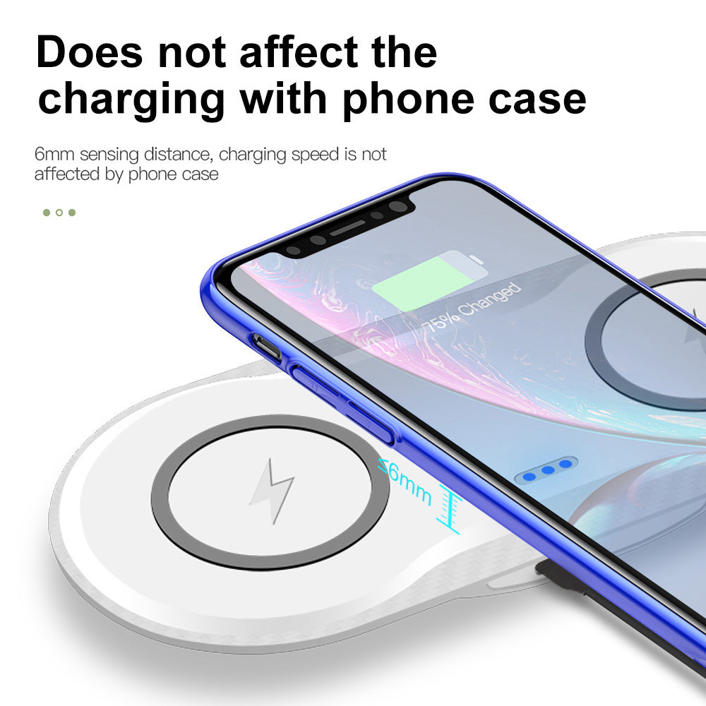Dual Wireless Charging Pad for Mobile Phones