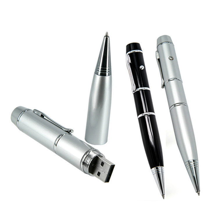 Metal Multi-function Pen with USB Drive and Laser Pointer