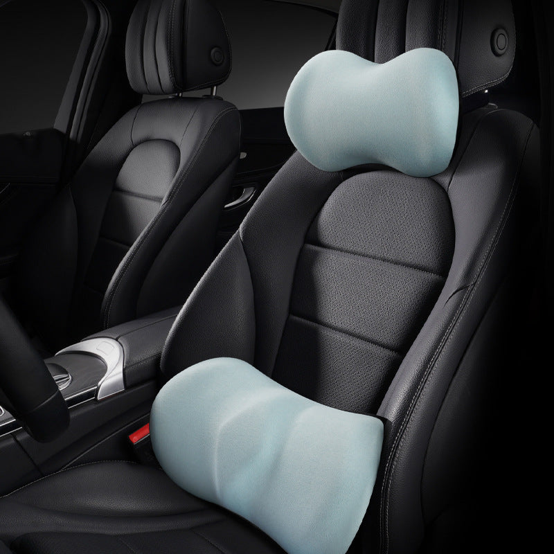 Premium Car Headrest & Lumbar Support Pillow