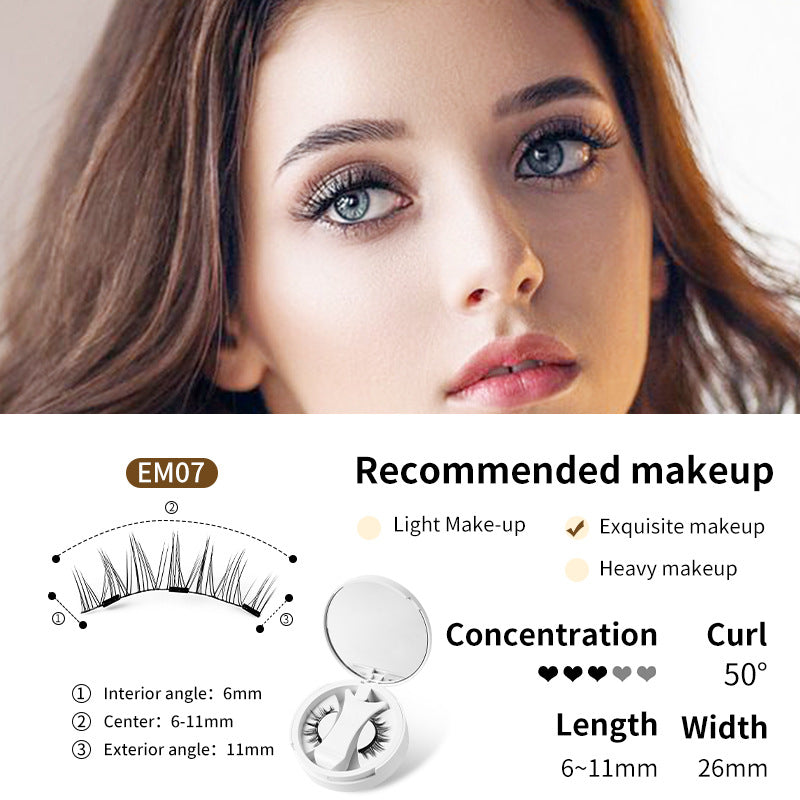 Premium Magnetic False Eyelashes with Integrated Storage & Applicator