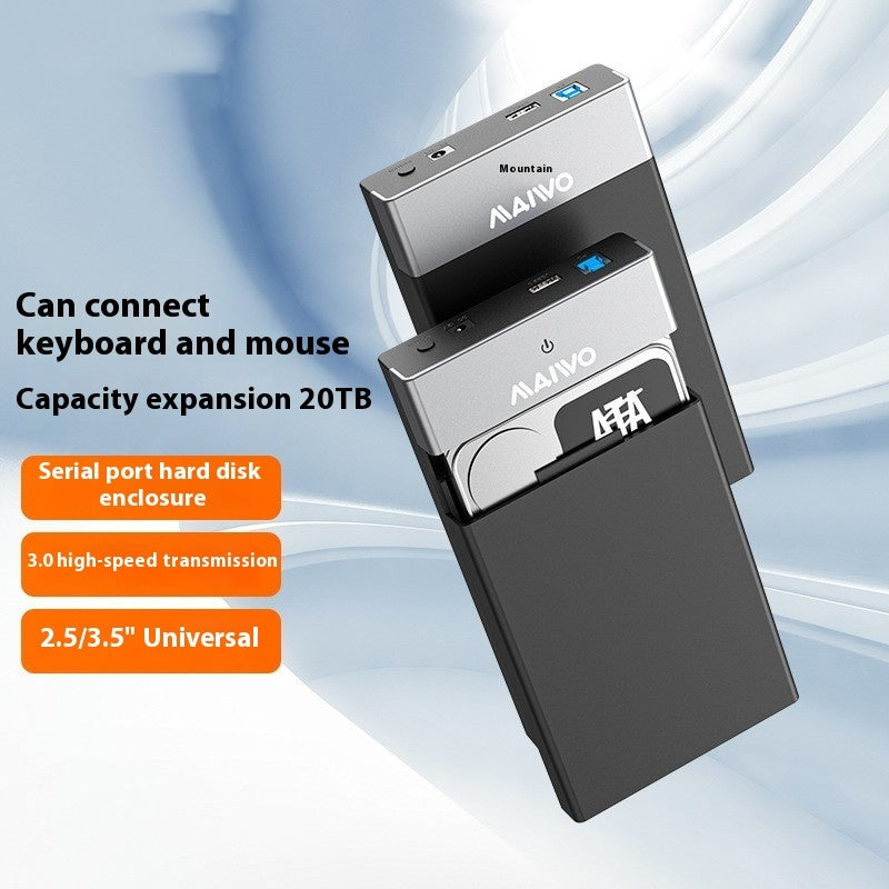 3.5 Inch SATA to USB 3.0 External Hard Disk Box - Supports 14TB