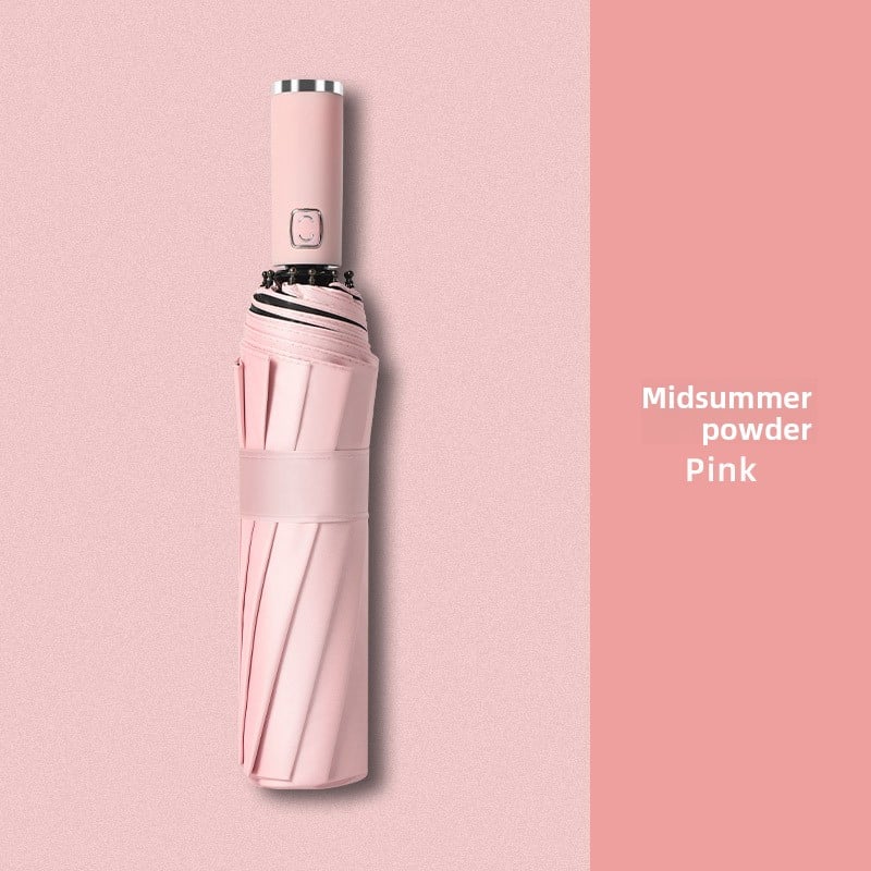 The fully automatic umbrella is suitable for both sunny and rainy days