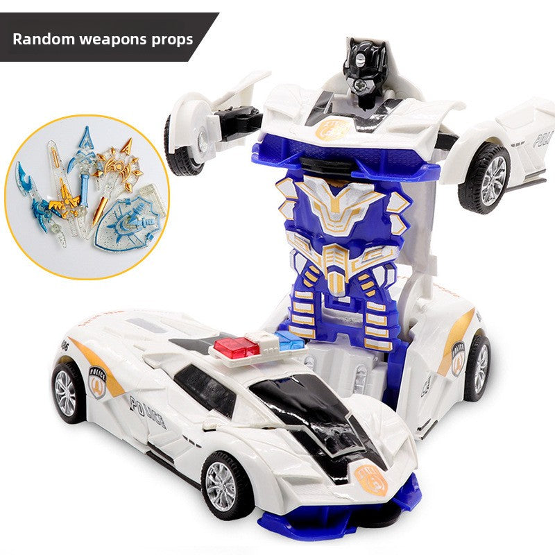 Children's transformable toy car model