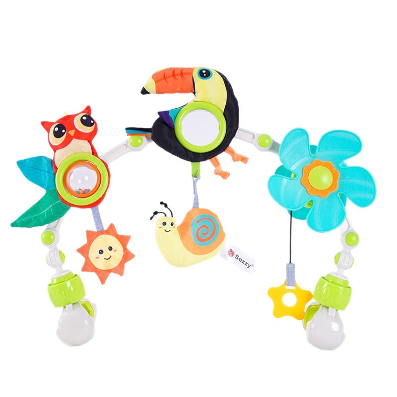 Sozzy Baby Stroller Toy and Crib Accessory for Sensory Development and Infant Engagement