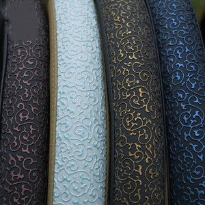 Premium Carved Leather Steering Wheel Cover