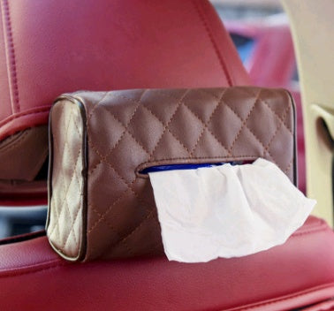 Premium Leather Car Tissue Holder