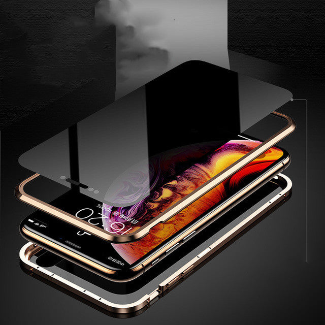 Magnetic Privacy Glass Case for iPhone