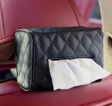 Premium Leather Car Tissue Holder