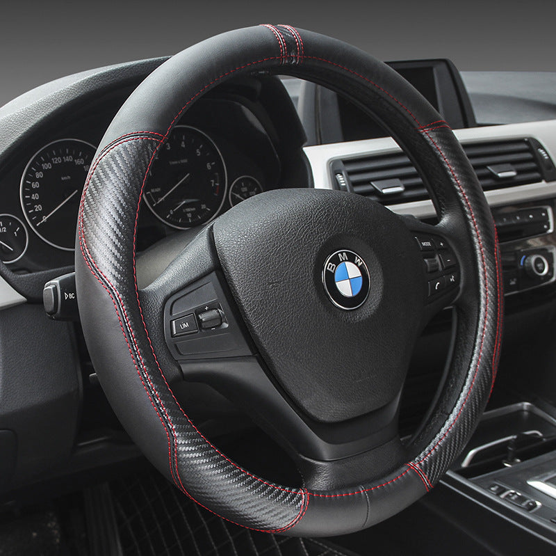 Premium Leather Steering Wheel Cover