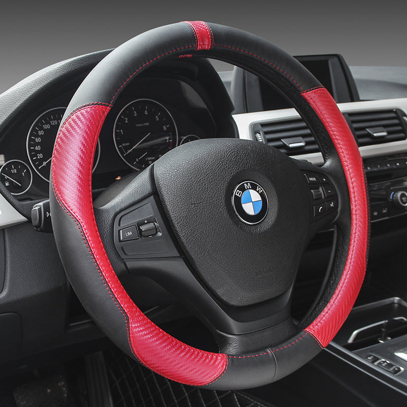 Premium Leather Steering Wheel Cover