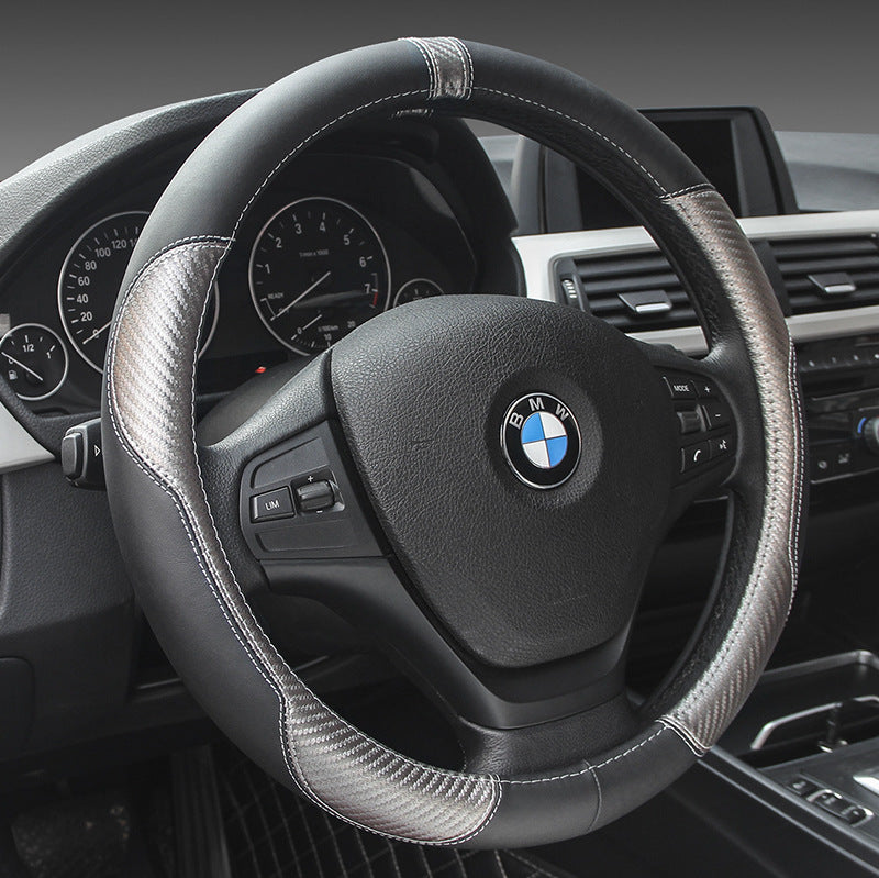 Premium Leather Steering Wheel Cover