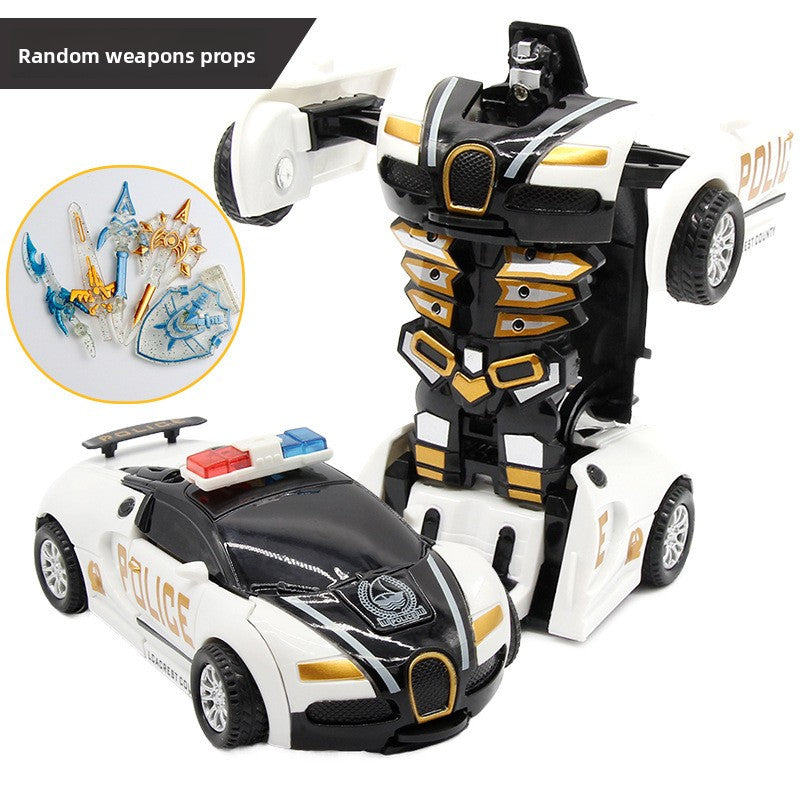 Children's transformable toy car model