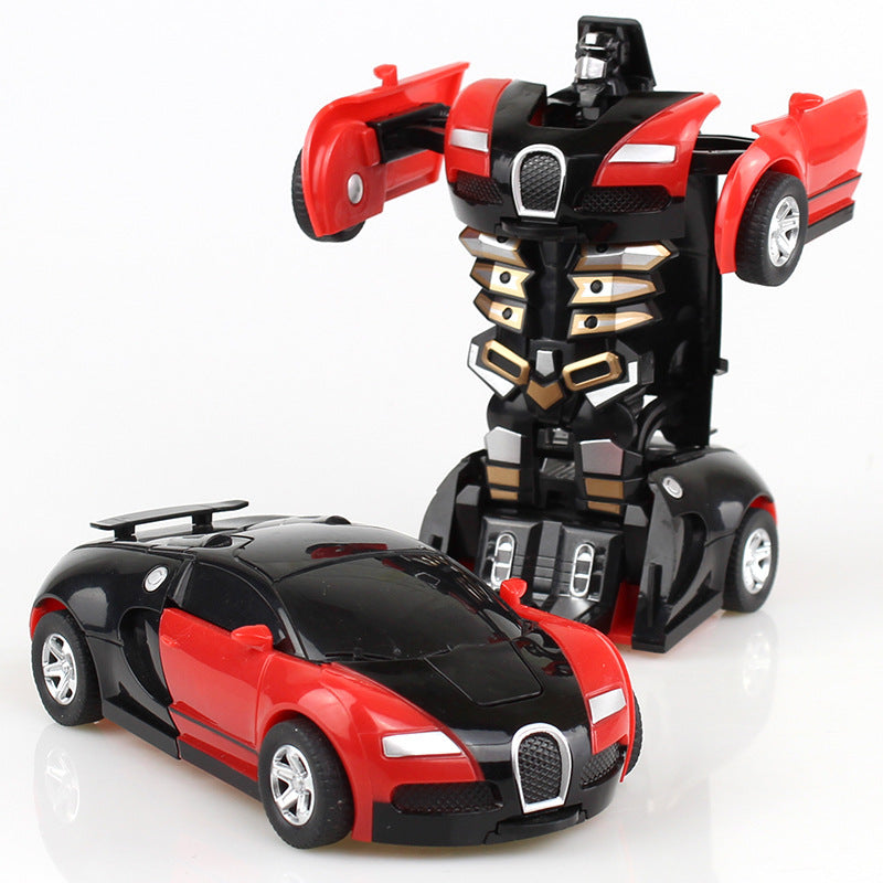 Children's transformable toy car model
