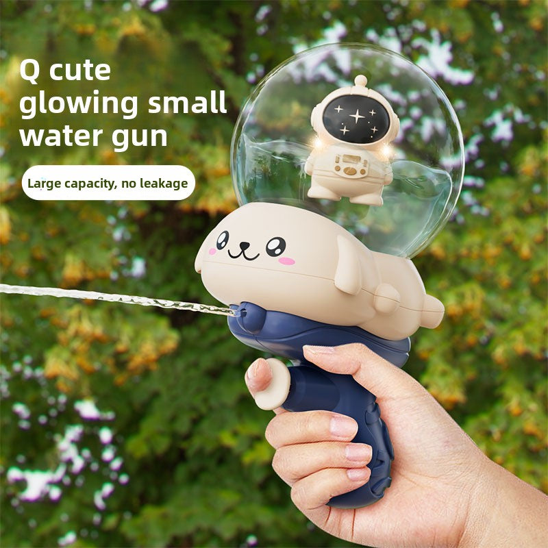 Cartoon LED Press Water Gun for Kids