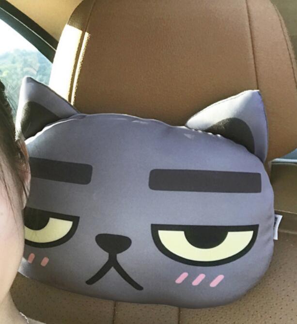 Cat Lovers Car Headrest Pillow