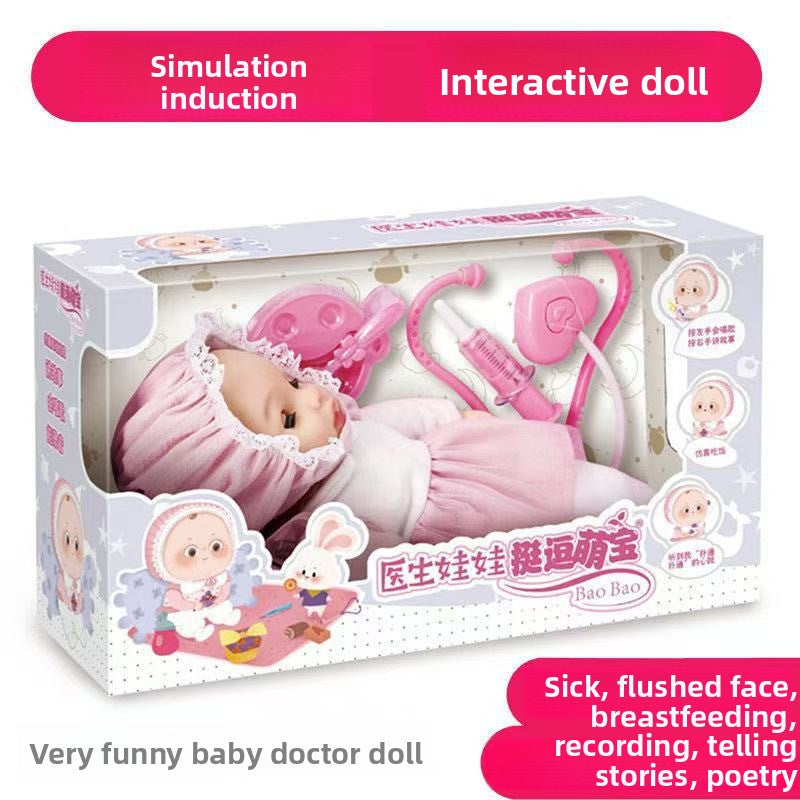 Soft Interactive Baby Doll with Sound and Accessories