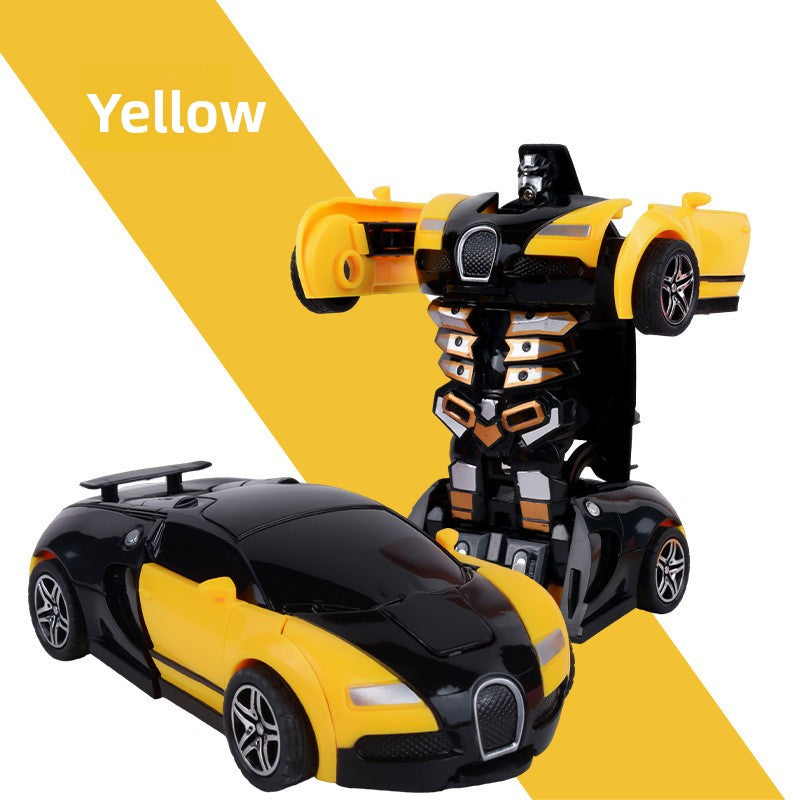 Children's deformation collision deformation car toy
