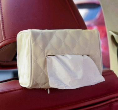 Premium Leather Car Tissue Holder