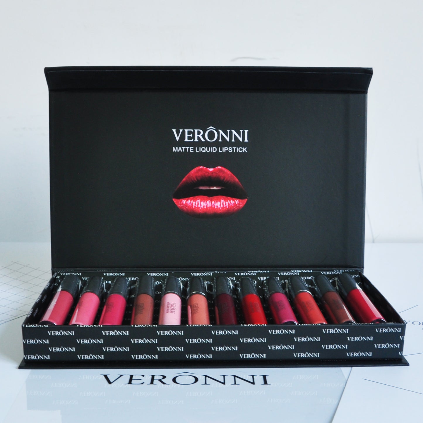 Elegant 12-Piece Long-Lasting Lipstick Gift Set