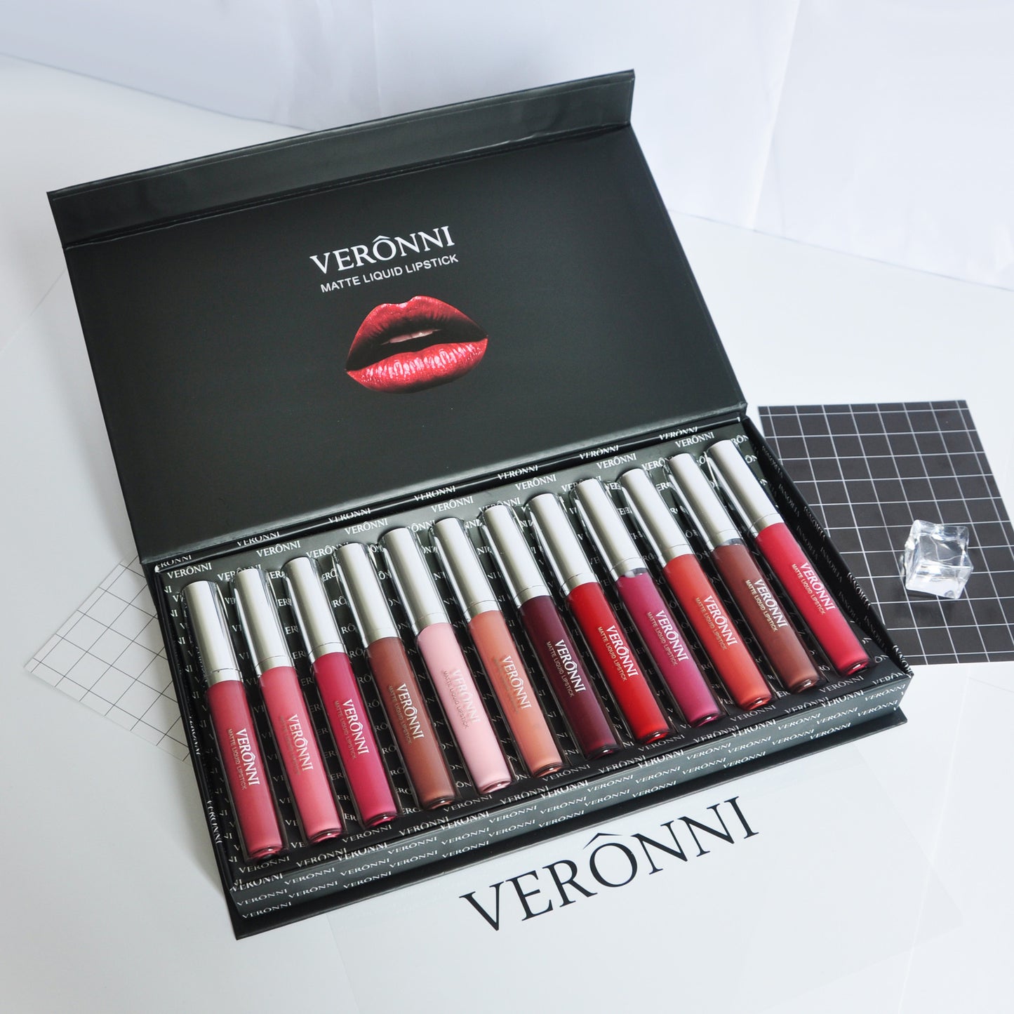 Elegant 12-Piece Long-Lasting Lipstick Gift Set