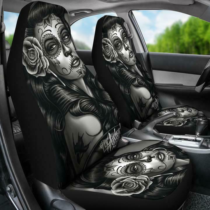 Tattooed Woman Automotive Seat Cover