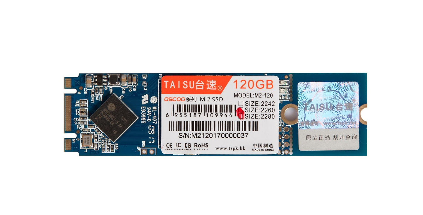 TAISU M.2 NGFF SSD (60G, 120G, 240G)