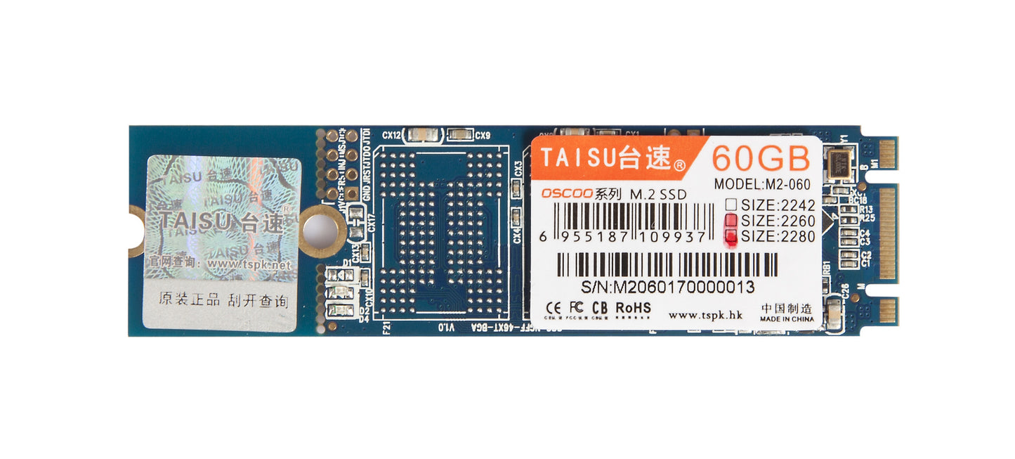 TAISU M.2 NGFF SSD (60G, 120G, 240G)