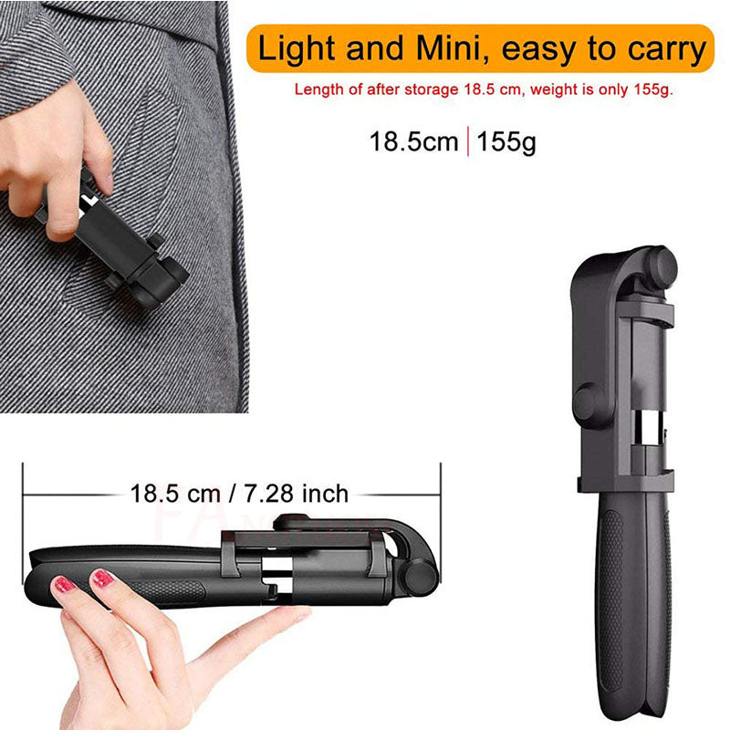 Premium Bluetooth Selfie Stick & Tripod