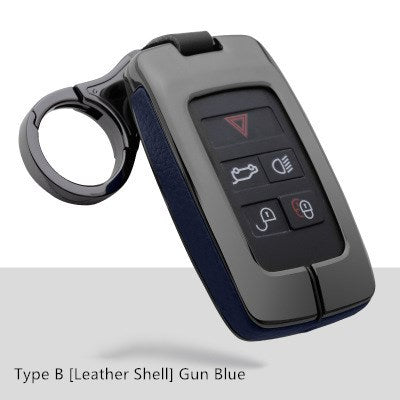 Premium Zinc Alloy & Leather Key Case for Land Rover / Jaguar