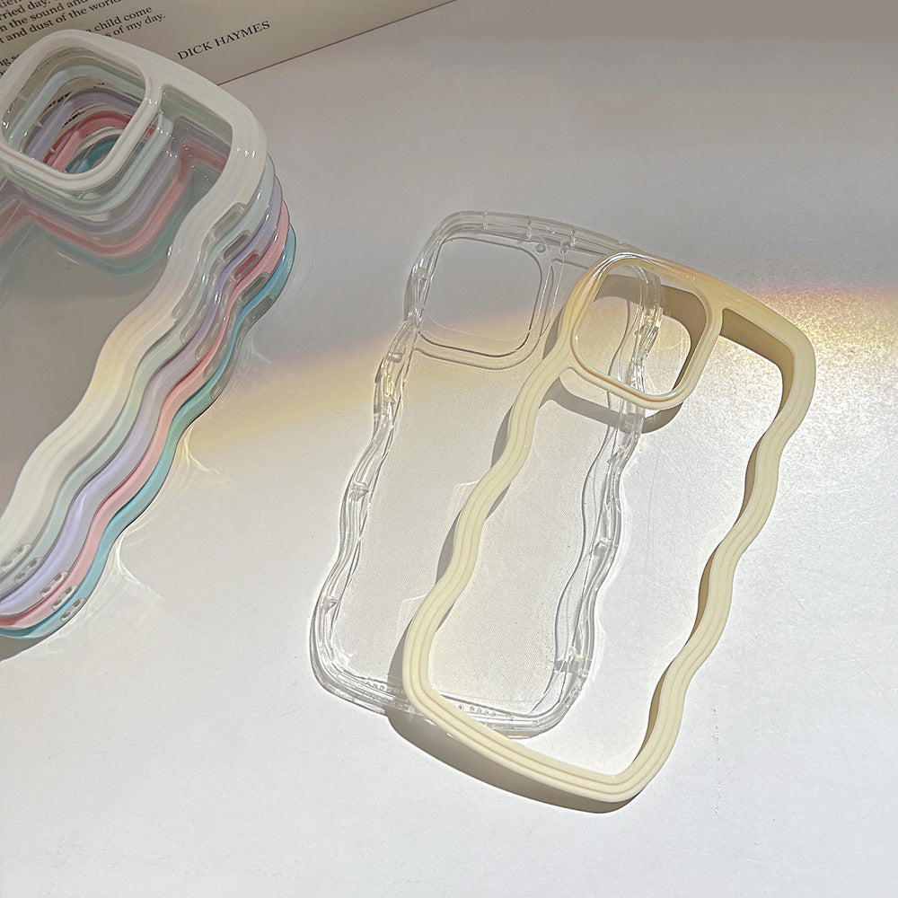 Wavy Border iPhone Case - Flexible TPU & Full Protection