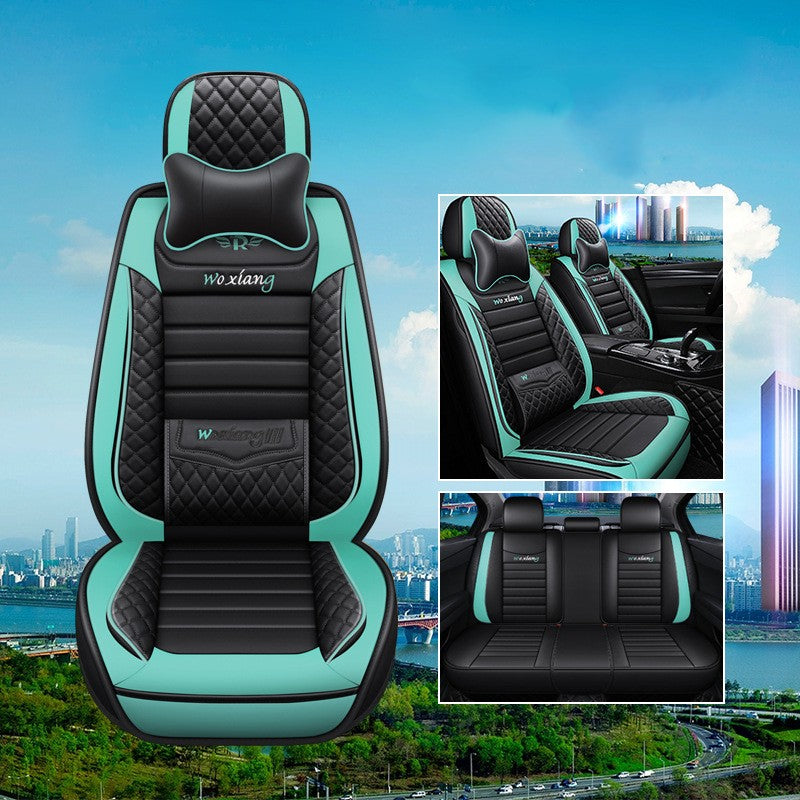 Premium Leather Car Seat Cushion - All Seasons