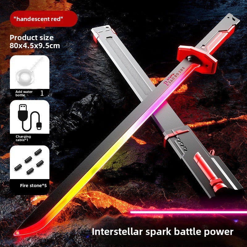 Two-in-one luminous laser sword