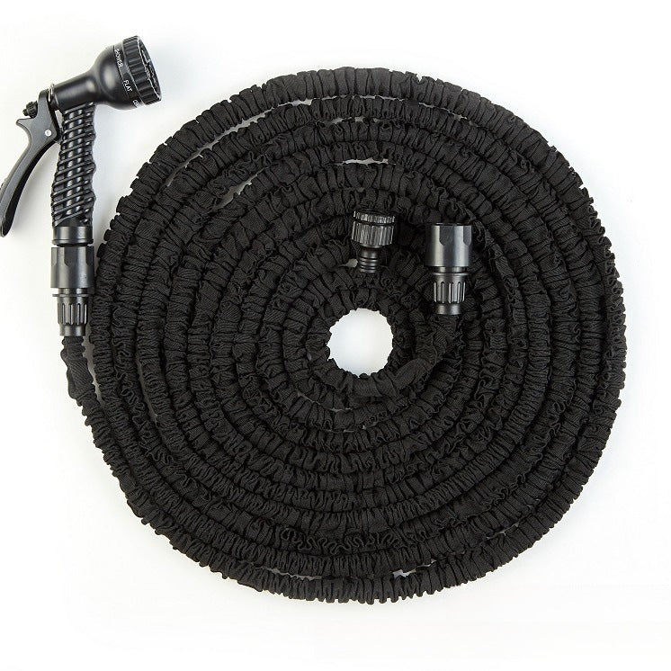 Telescopic Garden Water Hose with 7-Function Spray Gun