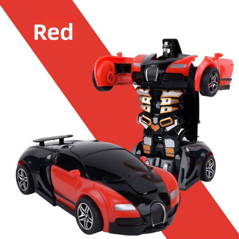 Children's deformation collision deformation car toy