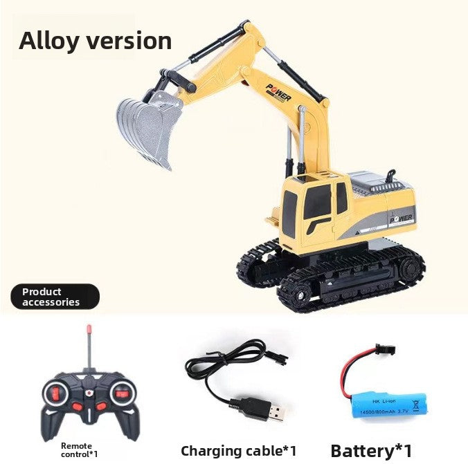 Battery-charging remote-controlled vehicle engineering vehicle