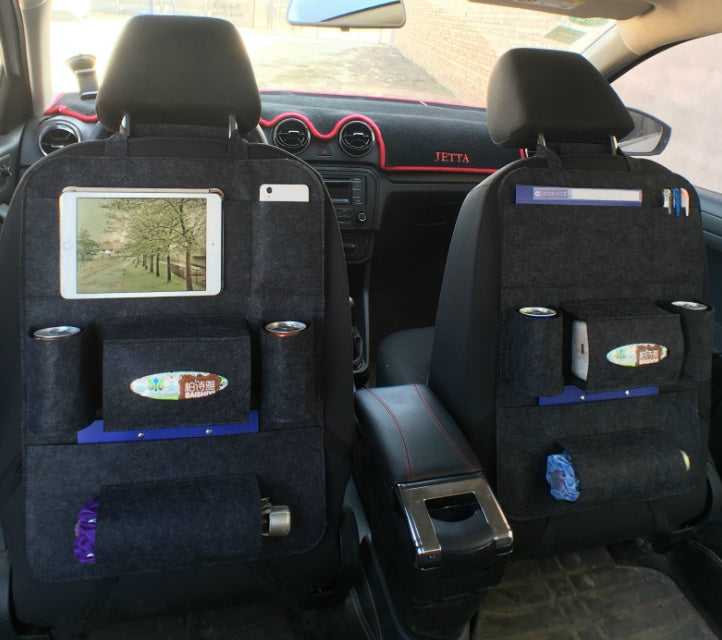 Premium Wool Felt Car Backseat Organizer