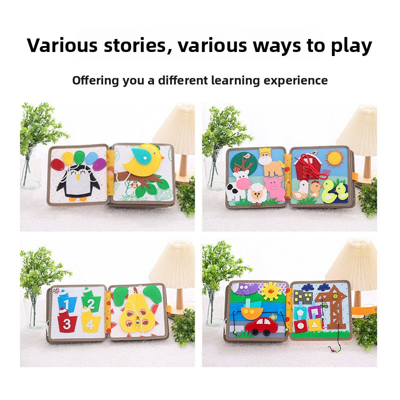 Interactive Felt Educational Cloth Book for Children